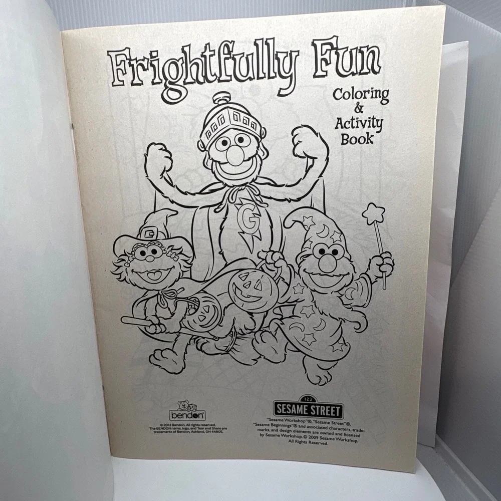 Sesame Street Spooky Monsters Halloween Coloring Activity Book Elmo Counting